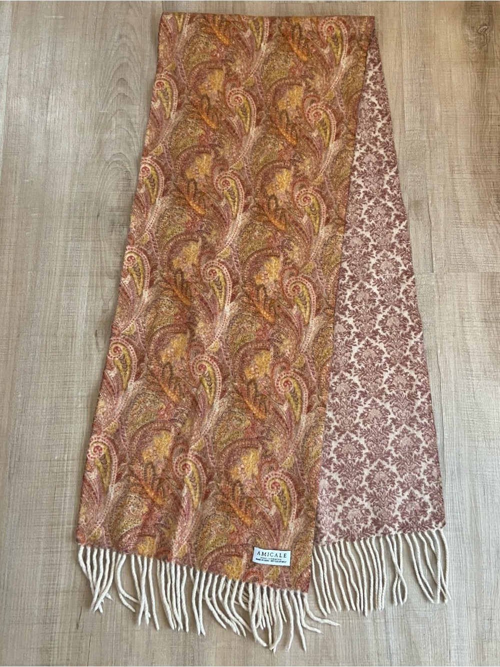 Amicale Cashmere Reversible Scarf